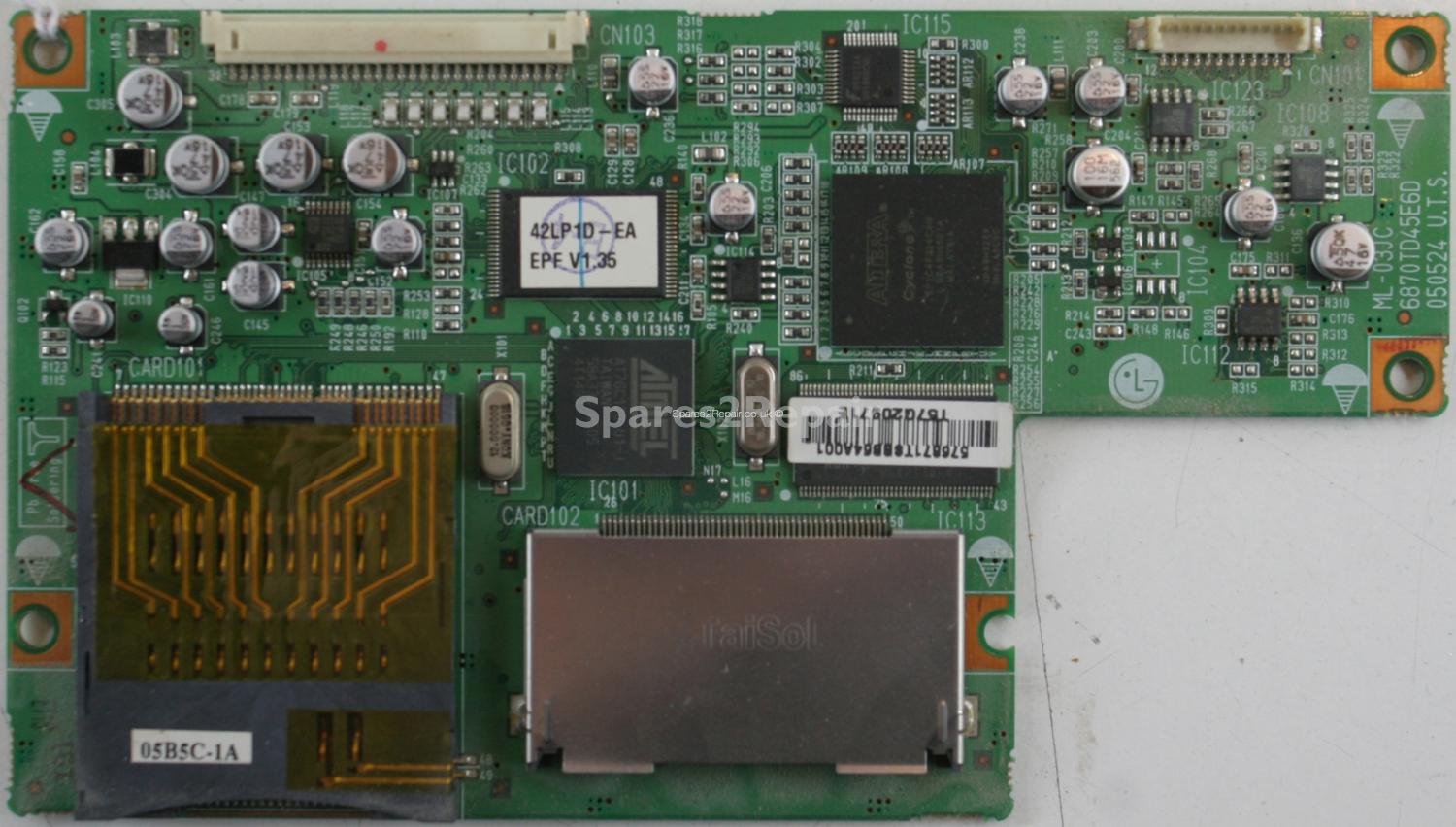LG 37LP1D - Memory Card Reader - 6870TD45E6D - ML-03JC - 6871TSBB64A