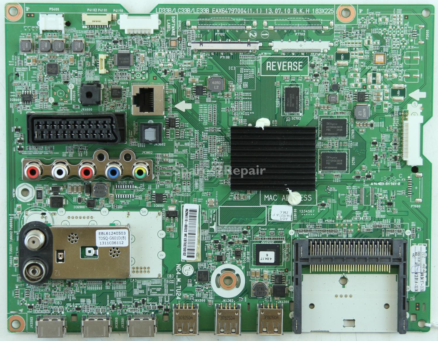 LG 42LN575V - Main AV - EAX64797004(1.1) - EBT62700102 - LD33B/LC33B/LE33B