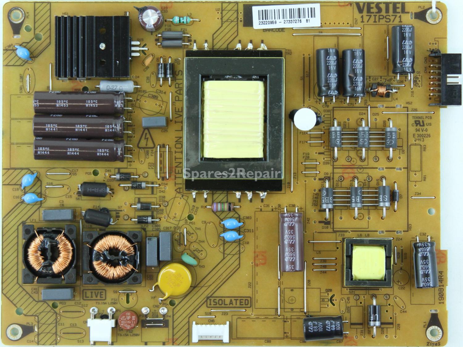 Linsar 32LED700 - Power Supply - 23220959 - 17IPS71 - 190814R4
