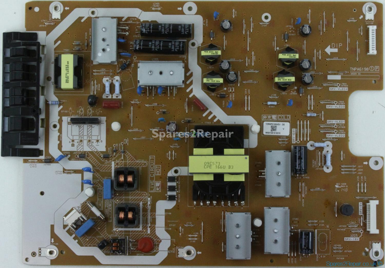Panasonic TX-58DX750B - PSU - TZRNP01XNVEV - TNPA6198