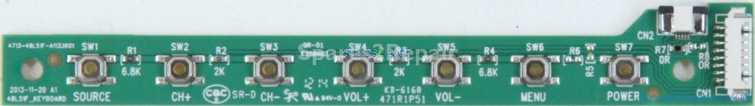 Philips 48PFA4609/00 - Buttons - 4713-48L51F-A1133K01