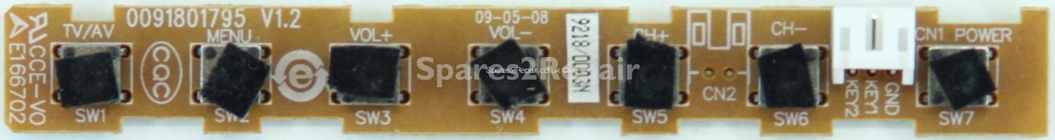 Philips 32HFL5561H/27 - Buttons - 0091801795 V1.2