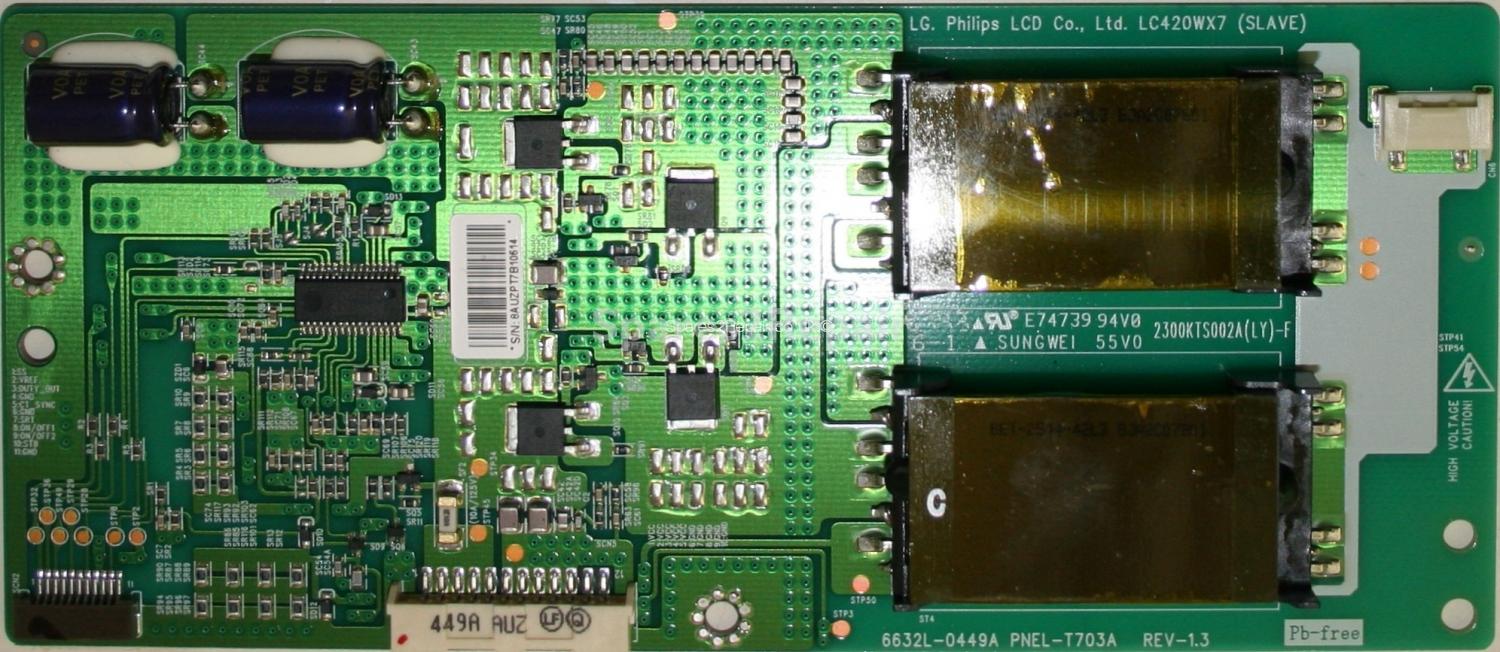 Polaroid TLU-44243B - Inverter - 6632L-0449A - PNEL-T703A REV-1.