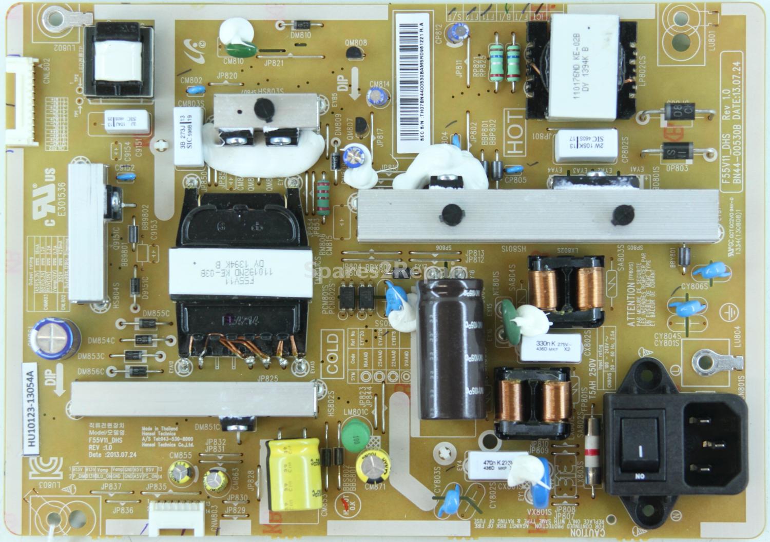 Samsung UE55F6100AK - PSU - BN44-00530B - Rev1.0 - F55V11_DHS