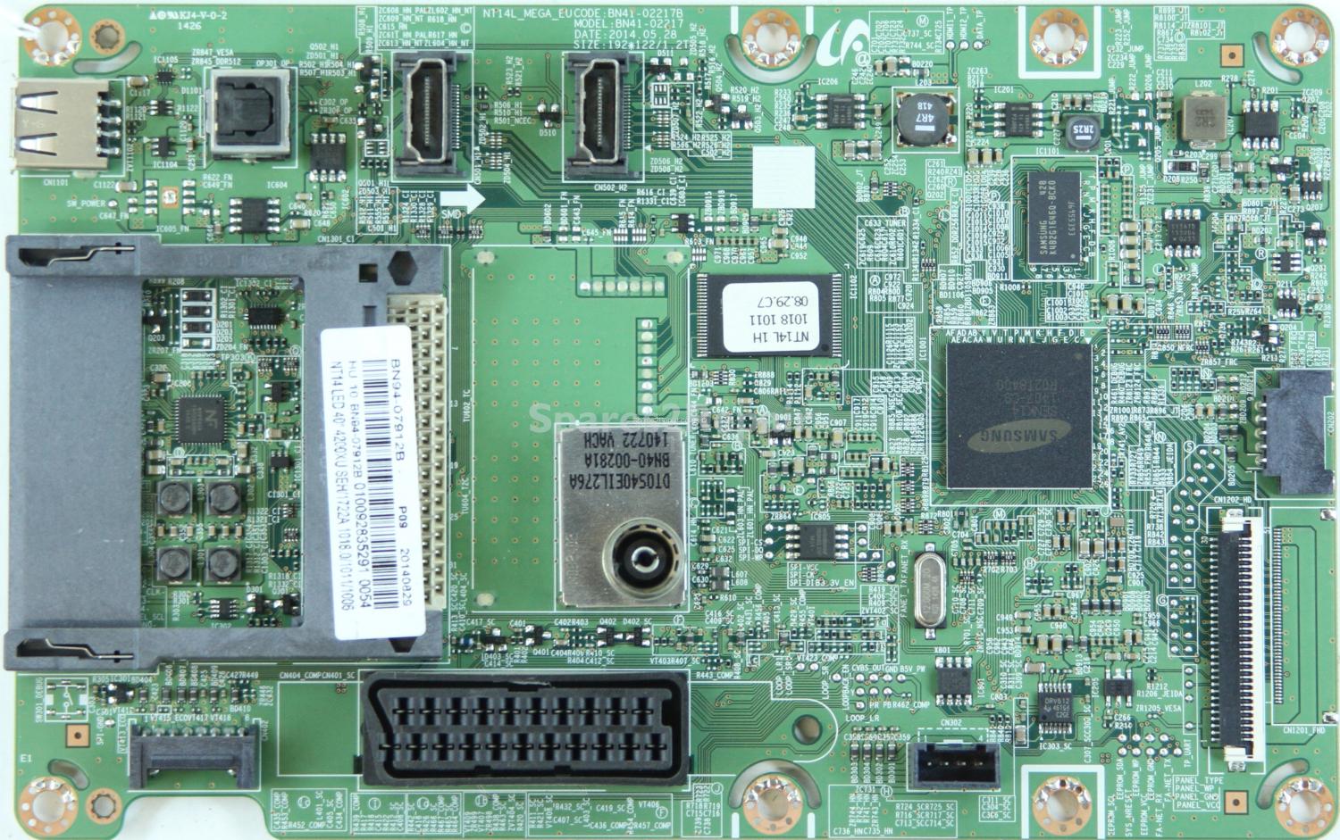 Samsung UE40H4200AW - Main AV - BN94-07912B - BN41-02217B - NT14L_MEGA_EU