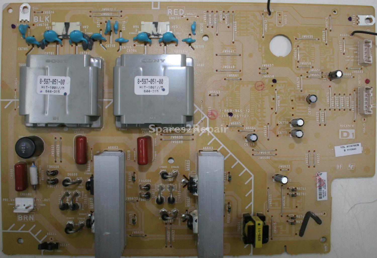 Sony KDL-40X2000 - Sub PSU - 1-869-946-12 - 172726712