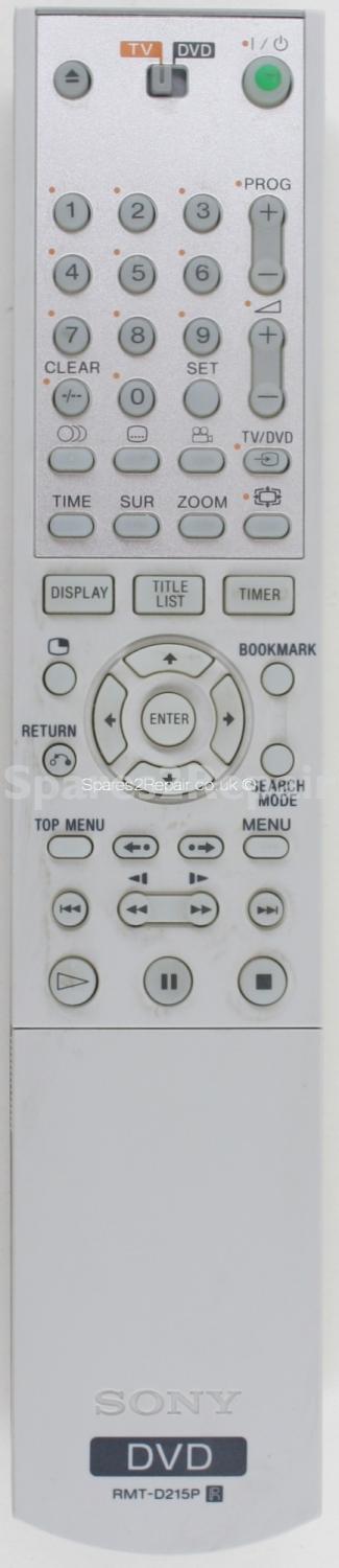 Sony RMT-D215P Remote Control (Original)