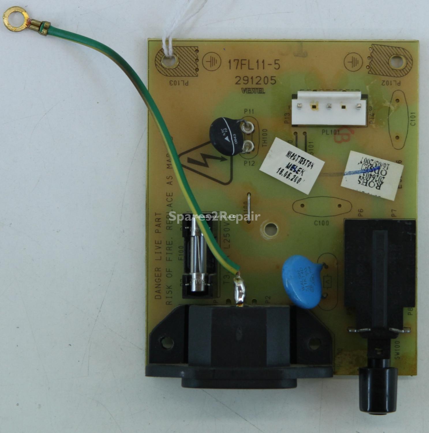 Technika LCD37-HD-READY - AC Socket & Power Button - 17FL11-5 - 291205 - 20264037