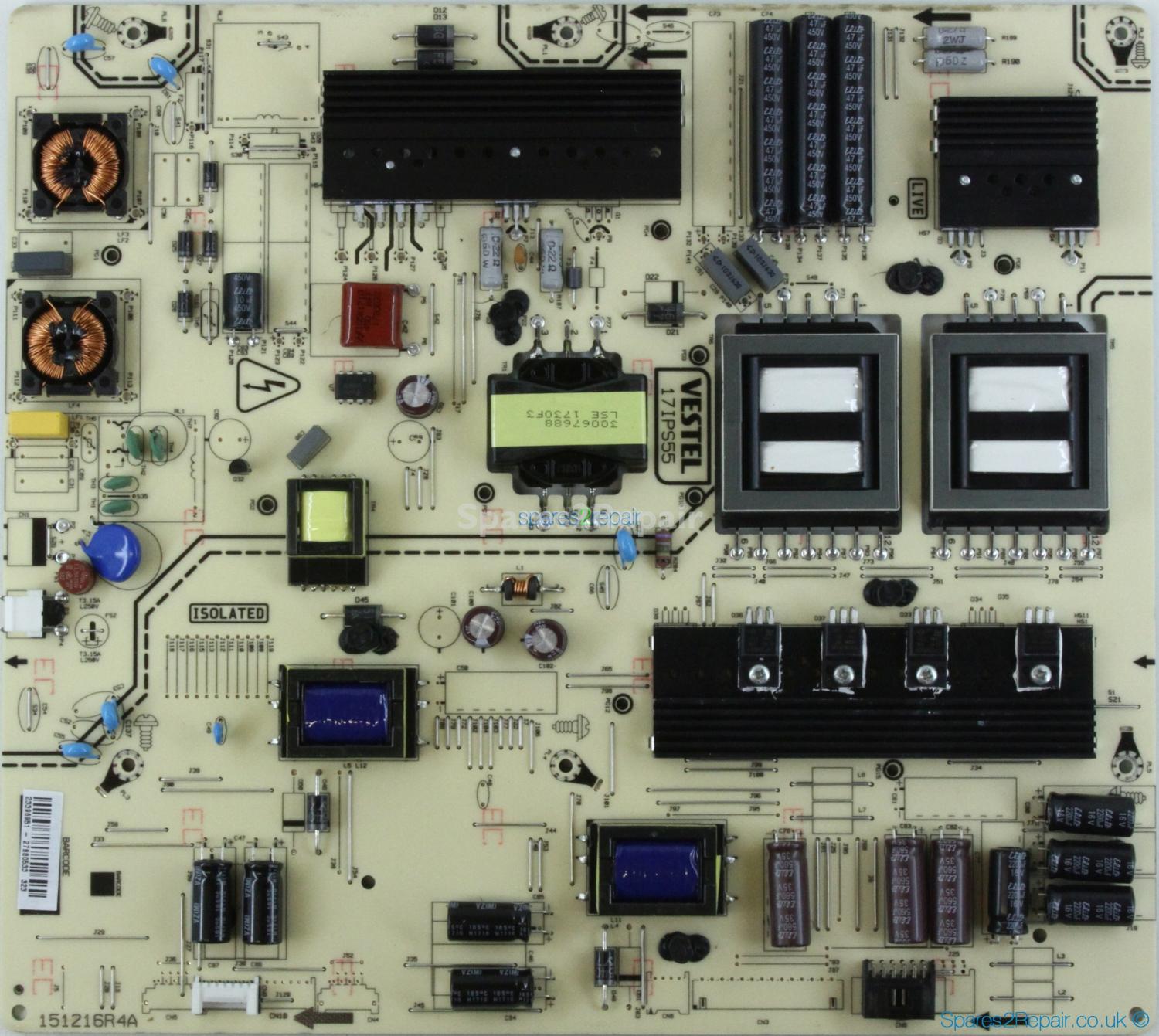 Techwood 65AO5USB - Power Supply - 23396951 - 17IPS55 - 151216R4A