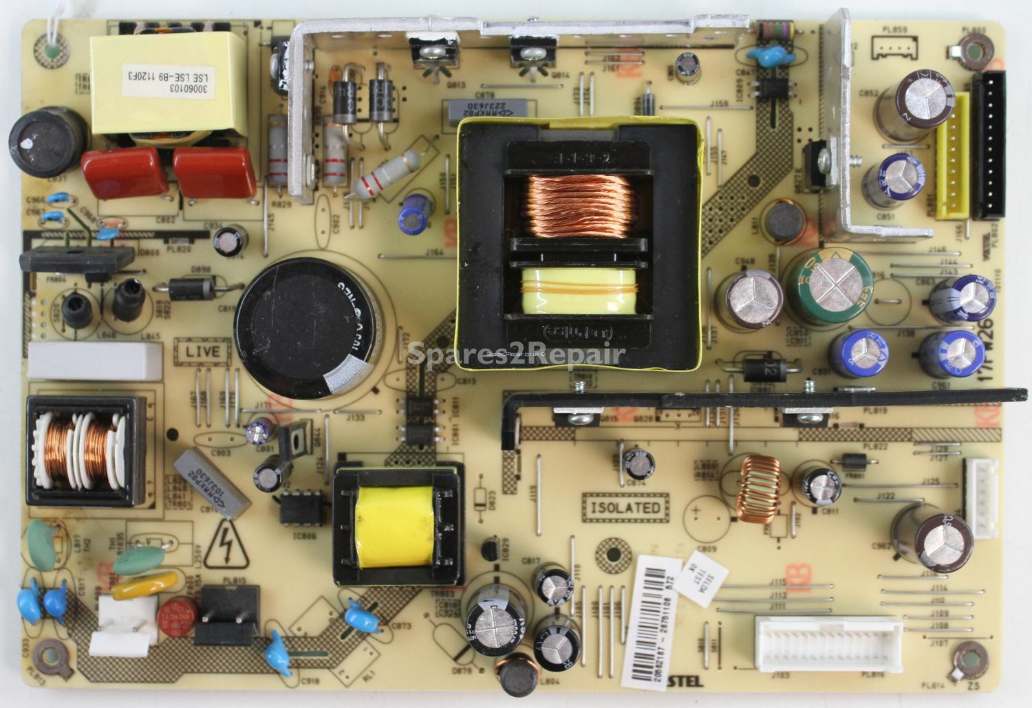 Toshiba 40BV801B - PSU - 17PW26-5 V.3 - 101110 - 20562167